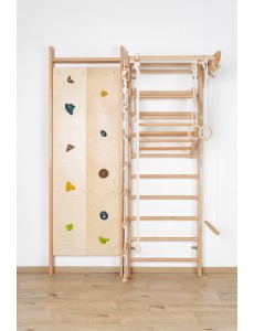 Climboo – Kletterwand aus Holz mit Klettergriffen