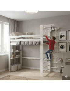Kinderbett mit Sprossenwand – Schlaf, Spiel und Bewegung in einem