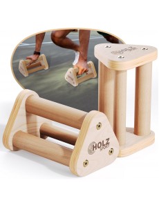 Liegestützgriffe aus Buchenholz für Liegestütze und Calisthenics