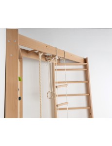 Eck-Kletterwand aus Massivholz – Ihr Familiensportbereich für Zuhause